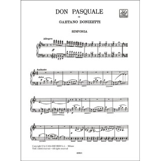 DON PASQUALE / VOCAL SCORE