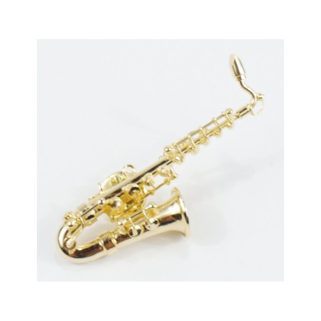 Saksofon pin -  miniaturka instrumentu  B 8009 6cm