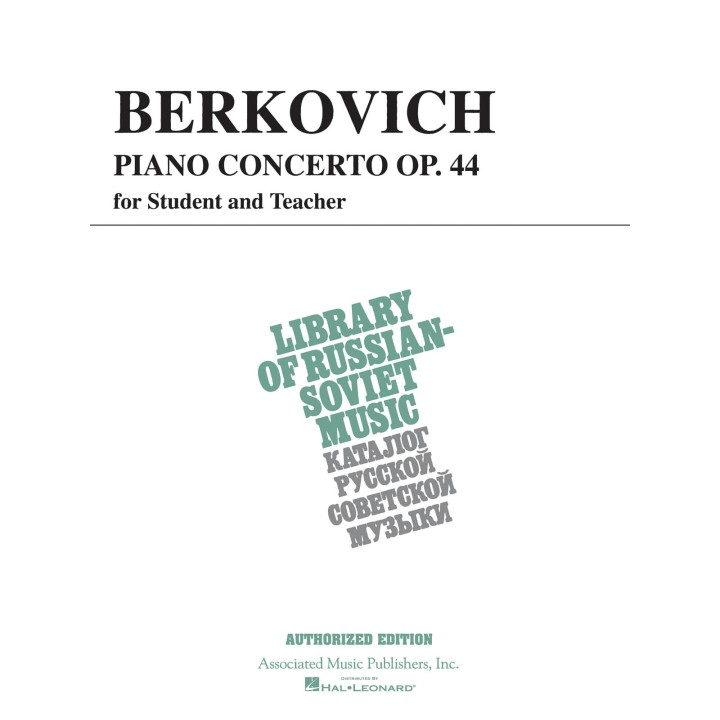PIANO CONCERTO OP.44 FOR STUDENT AND TEACHER