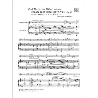 GRAN DUO CONCERTANTE OP.48/ CLARINET & PIANO