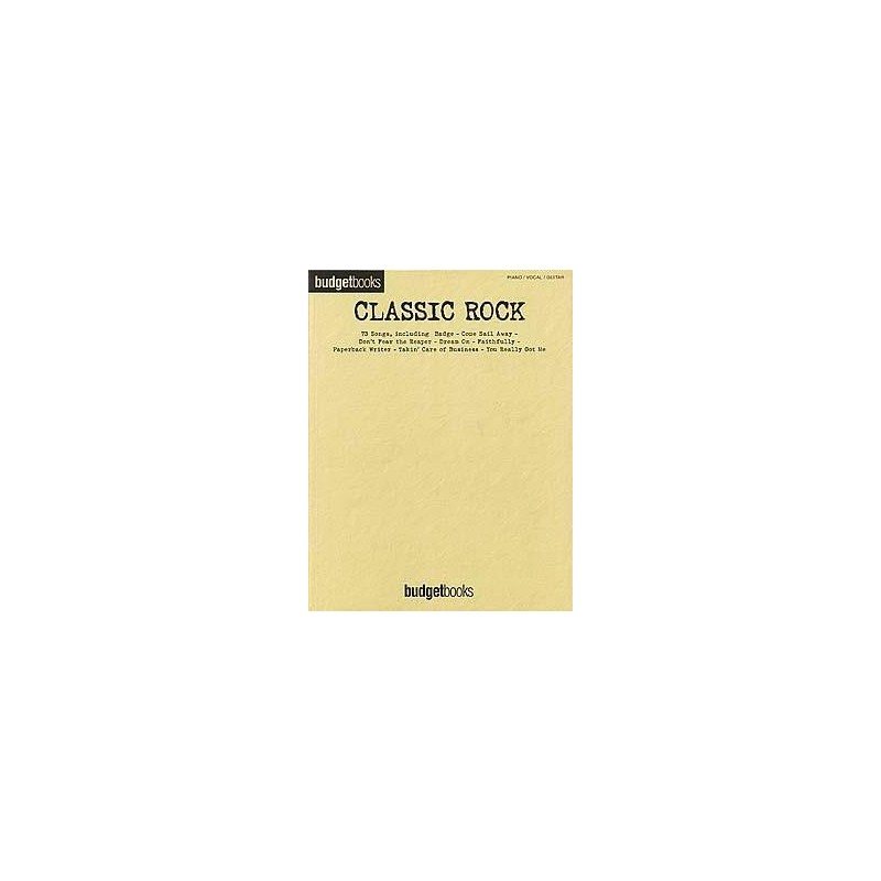 CLASSIC ROCK  PIANO/VOCAL/GUITAR