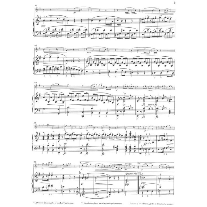 SONATINA FOR PIANO & VIOLIN G-DUR OP.100