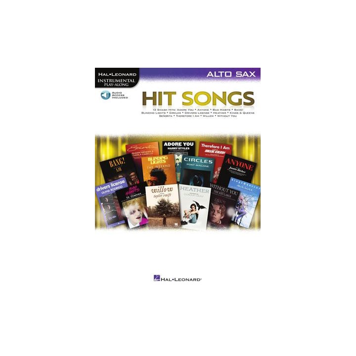 HIT SONGS FOR ALTO SAX  HL00374357