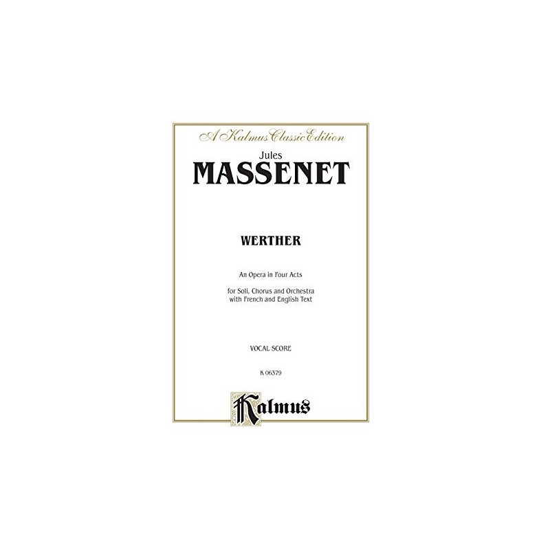 MASSENET,J. ALF00K06379 WERTHER / VOCAL SCORE