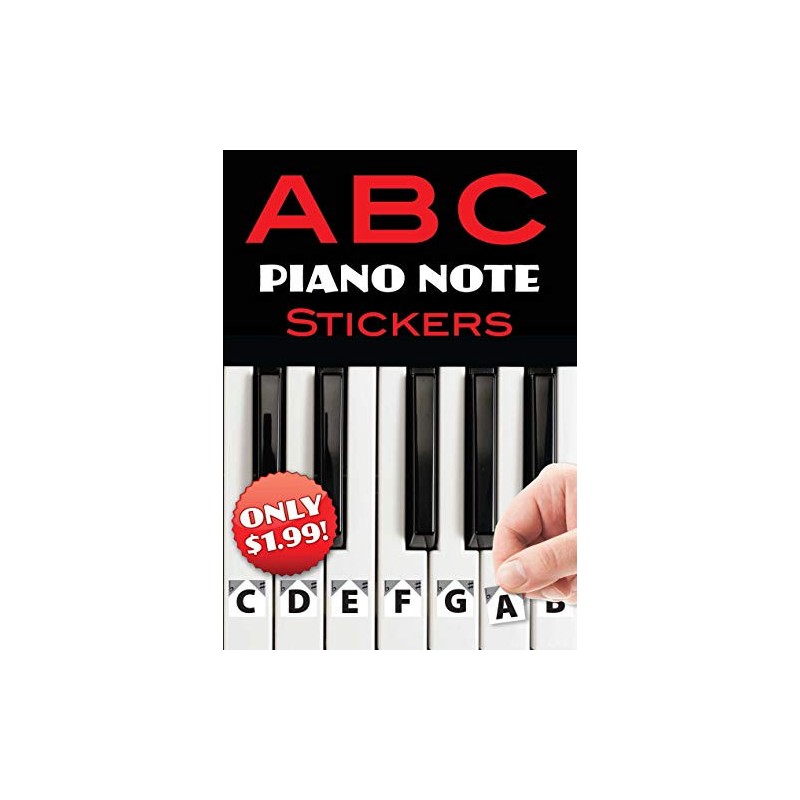 ABC PIANO NOTE STICKERS      DOV820319