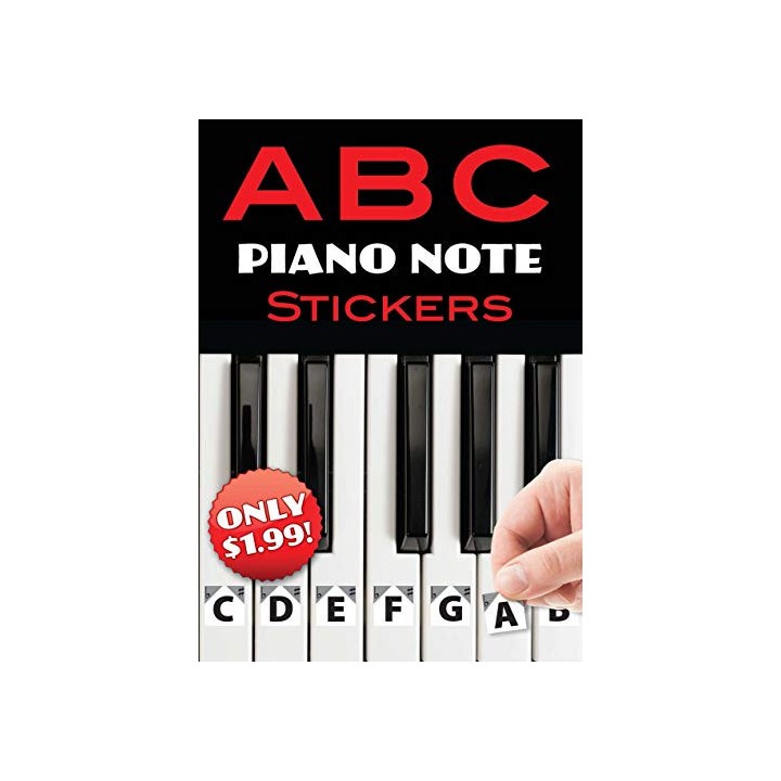 ABC PIANO NOTE STICKERS      DOV820319
