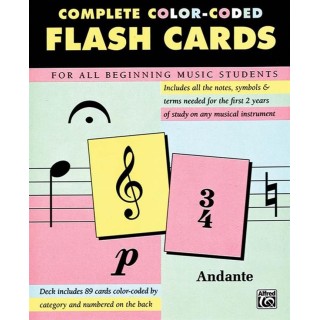 89 COLOR-CODED FLASH CARDS   ALF0012061