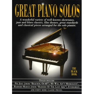 GREAT PIANO SOLOS  BLACK BOOK      AM970167R
