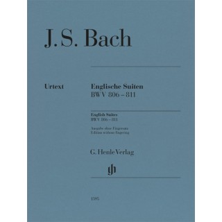 ENGLISCH SUITES   BWV 806-811 WITHOUT FINGERING