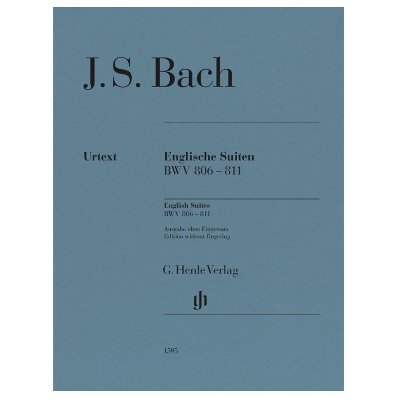 ENGLISCH SUITES   BWV 806-811 WITHOUT FINGERING