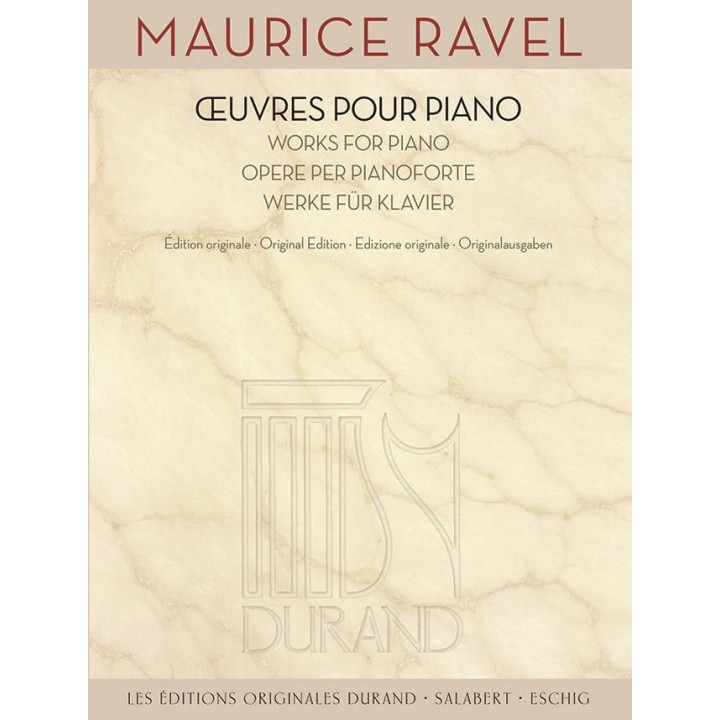 RAVEL,M.  DR 16157  MUSIC FOR PIANO