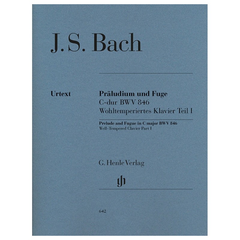 BACH J.S. HN642, PRELUDE & FUGUE C-DUR BWV 846