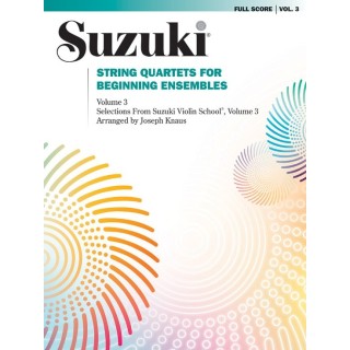 SUZUKI STRING QUARTETS 0283S, FOR BEGINNING ENSEMB