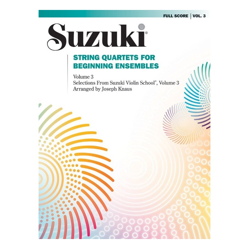 SUZUKI STRING QUARTETS 0283S, FOR BEGINNING ENSEMB