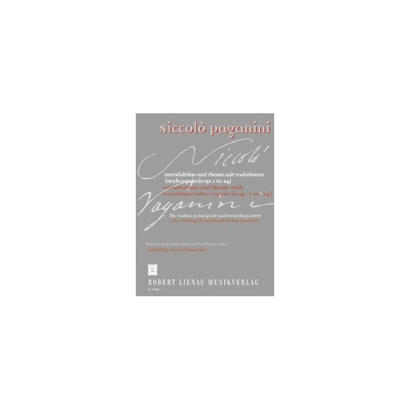 PAGANINI NICCOLO RL 40680, INTRODUCTION AND THEME
