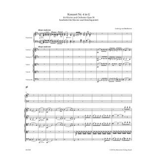 CONCERTO NO.4 G-DUR FOR PIANO & ORCH. / ARR. FOR P