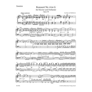 CONCERTO NO.4 G-DUR FOR PIANO & ORCH. / ARR. FOR P