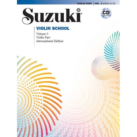 SUZUKI VIOLIN SCHOOL, VIOLIN PART VOL. 5 + CD