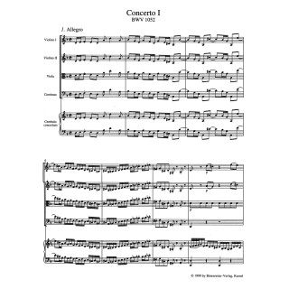 KONZERTOS FOR HARPSICHORD MAŁA PART. BWV 1052-1059