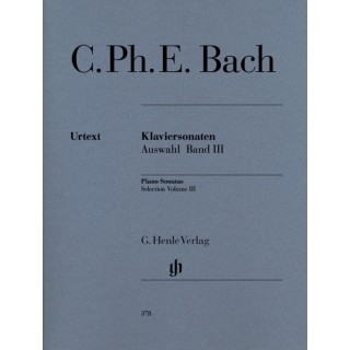 BACH C.PH.E. HN378, PIANO SONATAS VOL III