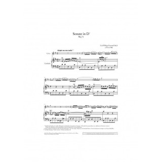 BACH C.PH.E. UT50288, WORKS FOR VIOLIN AND HARPSIC