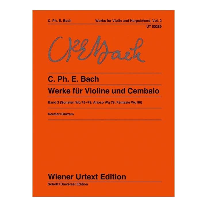 BACH C.PH.E. UT50289, WORKS FOR VIOLIN AND HARPSIC