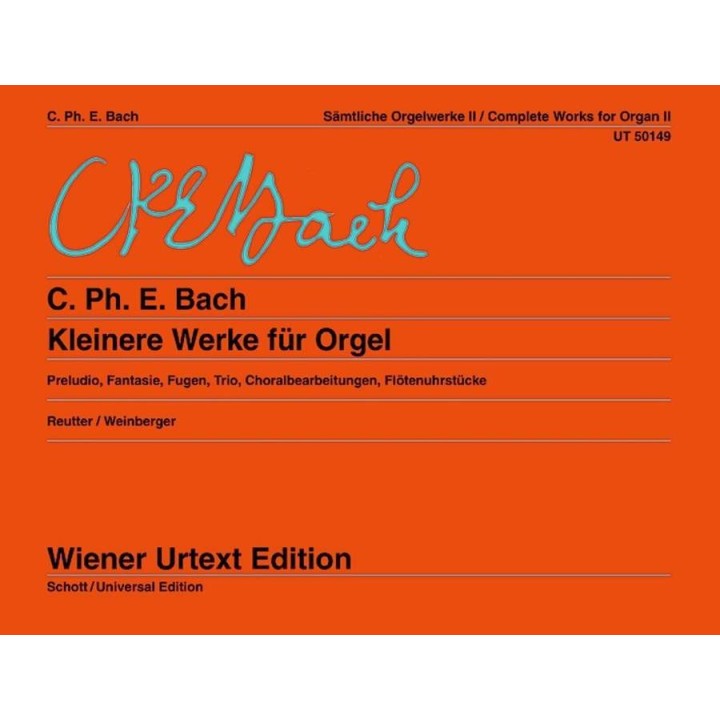 BACH C.PH.E. UT50149, WORKS FOR ORGAN