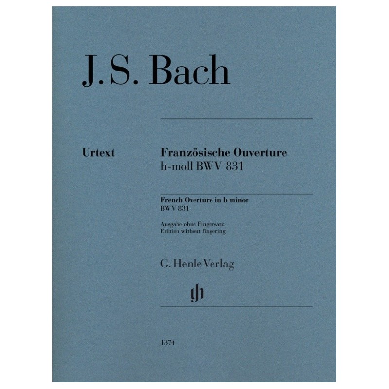 BACH J.S. HN1374, FRENCH OVERTURE H-MOLL BWV 831