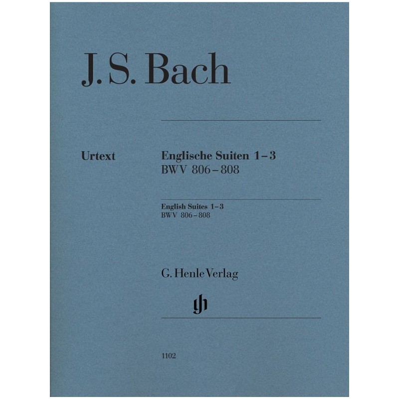 BACH J.S. HN1102, ENGLISCH SUITES 1-3 BWV 806-808
