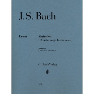 BACH J.S. HN1360, SINFONIAS (THREE PART INWENTIONS