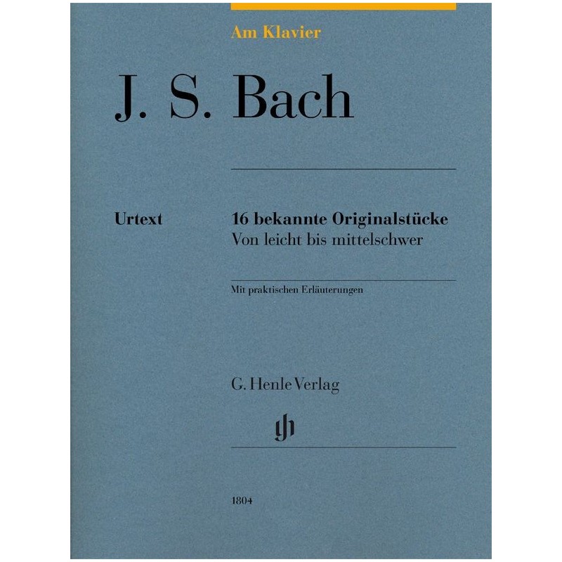 BACH J.S. HN1804, WORKS FOR PIANO
