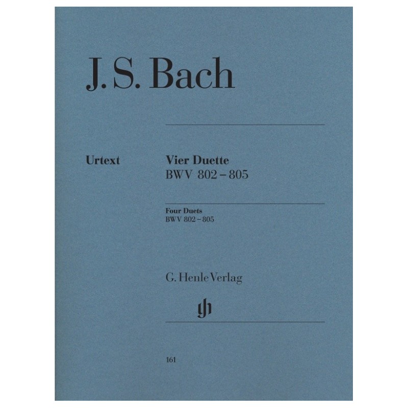 BACH J.S. HN161, FOUR DUETS  BWV 802-805