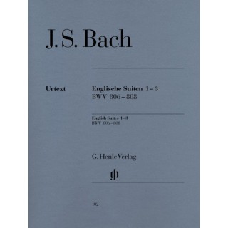 BACH J.S. HN102, ENGLISH SUITES 1-3 BWV 806-808