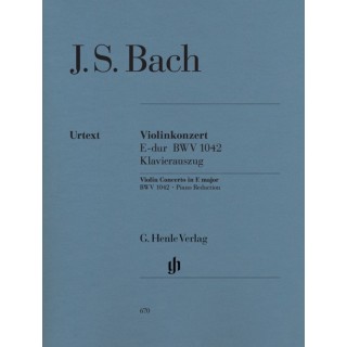 BACH J.S. HN670, VIOLIN CONCERTO E-DUR BWV 1042 WY