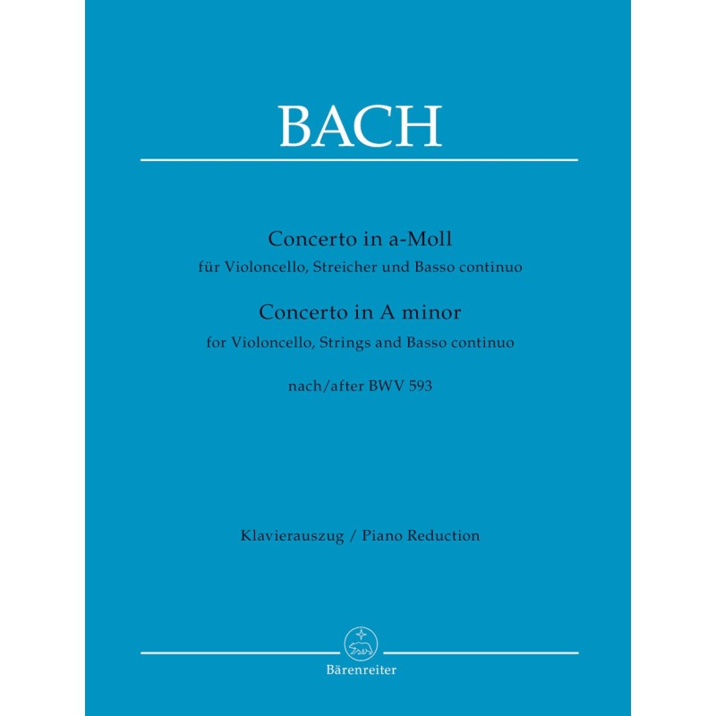 CONCERTO A-MOLL AFTER BWV593 FOR VC, STREICHER AND