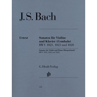 SONATAS FOR VIOLIN & PIANO BWV 1021,1023,1020