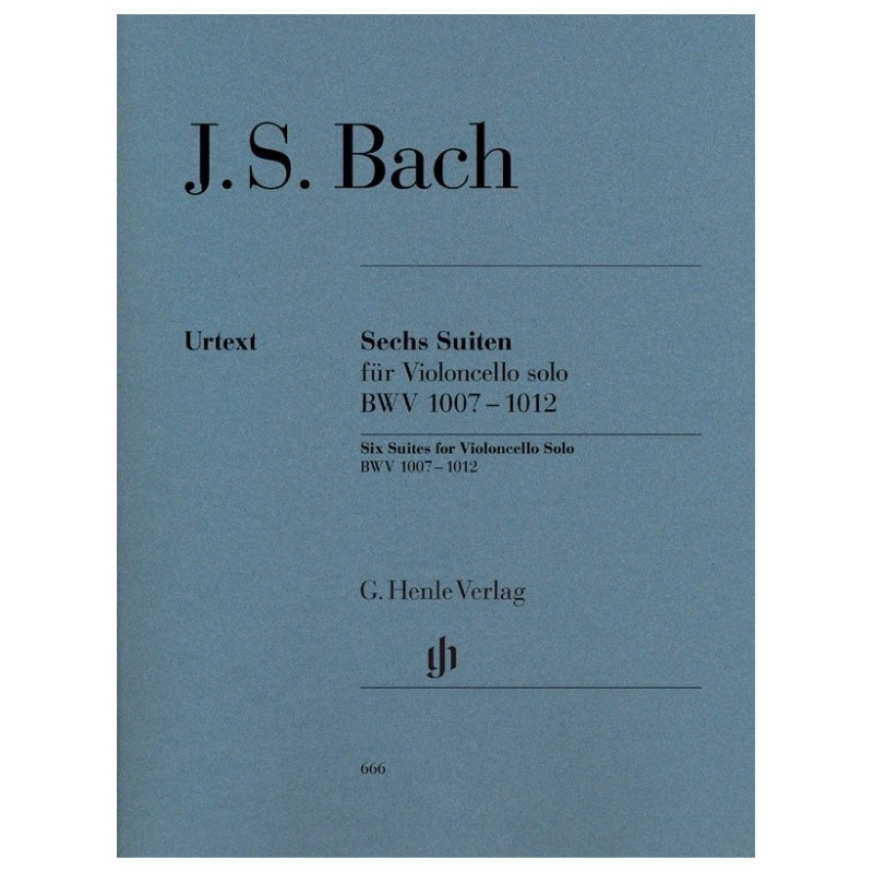 SIX SUITES VIOLONCELLO SOLO BWV 1007-1012