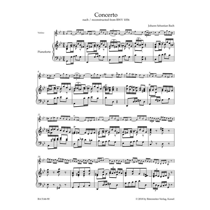 KONZERT G-MOLL. BWV 1056