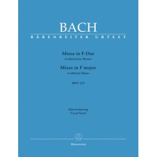 MISSA F-DUR / LUTHERAN MASS /   BWV 233 / VOCAL SC