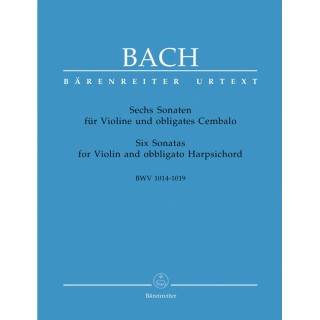 SIX SONATAS FOR VIOLIN & OBBLIGATO HARPSICHORD BWV