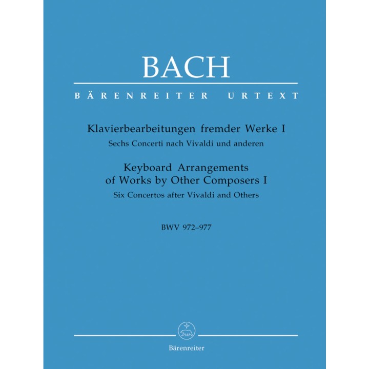 KEYBOARD ARRANGEMENTS   BWV 972-977