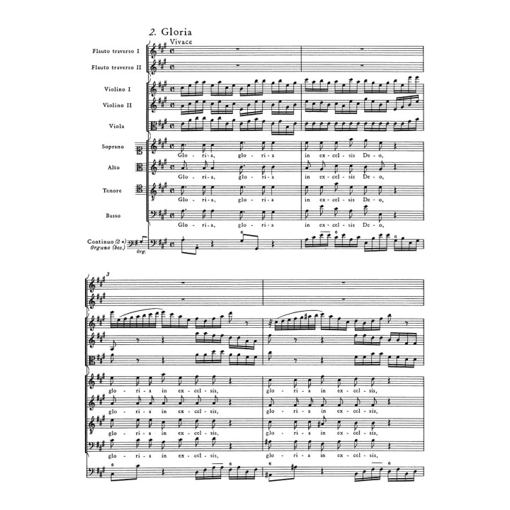 MISSA A-DUR / LUTHERAN MASS /   BWV 234     SCORE