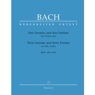 3 SONATAS & PARTITAS FOR SOLO VIOLIN BWV 1001-1006