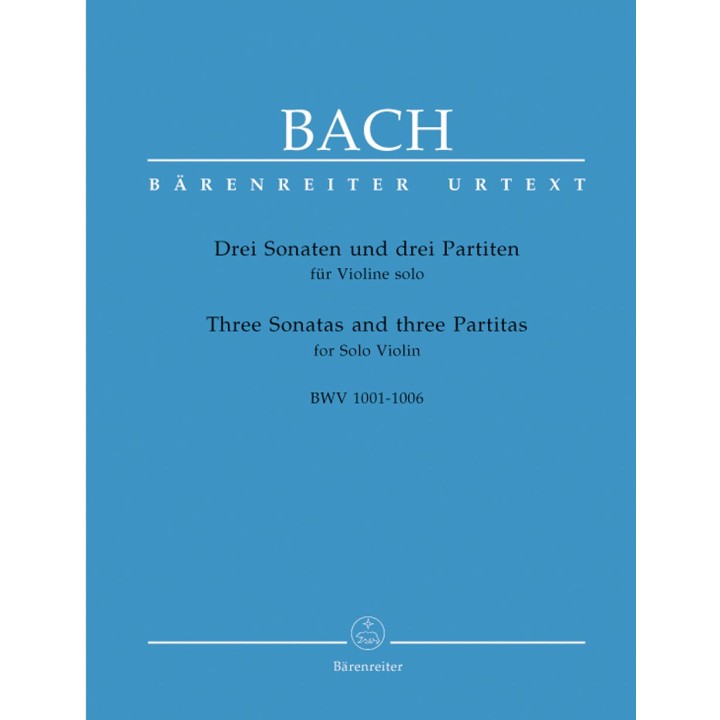 3 SONATAS & PARTITAS FOR SOLO VIOLIN BWV 1001-1006