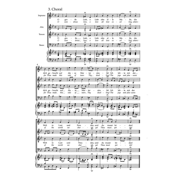 ST.JOHN PASSION BWV 245 VOCAL SCORE