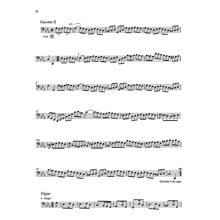 6 SUITES A VIOLONCELLO SOLO SENZA BASSO BWV 1007-1