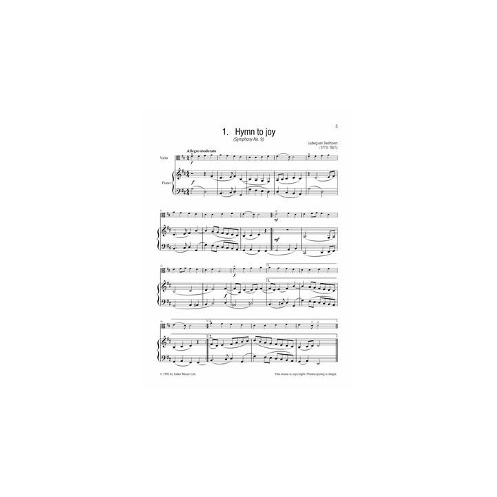FIRST REPERTOIRE FOR VIOLA / VOL.1