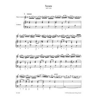 SONATAS FOR FLUTE AND B.C. BWV 1033, 1031, 1020