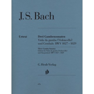 THREE GAMBA SONATAS (VIOLONCELO & HARPSICHORD BWV