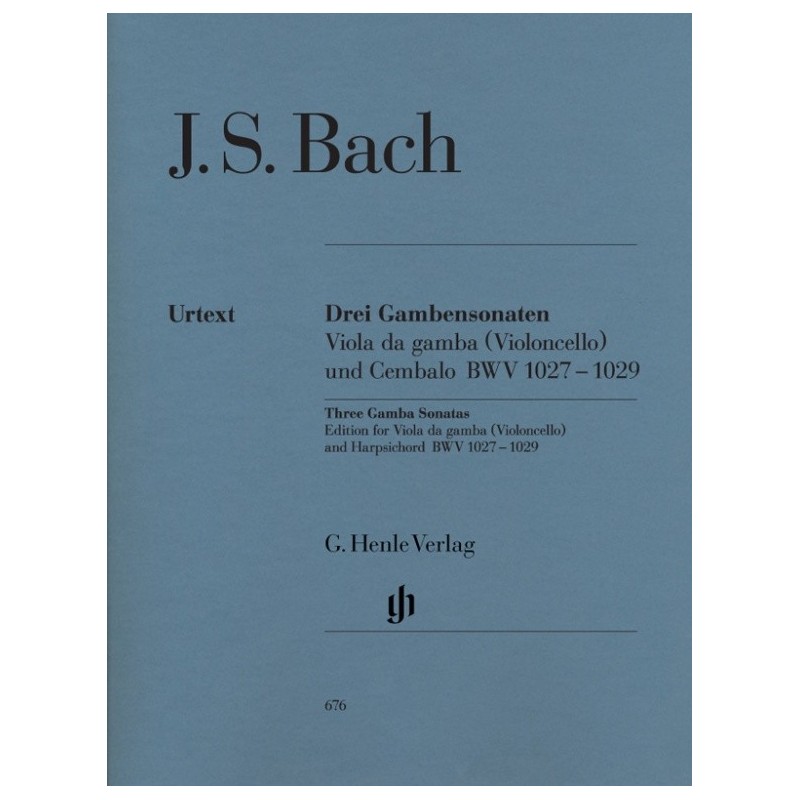 THREE GAMBA SONATAS (VIOLONCELO & HARPSICHORD BWV